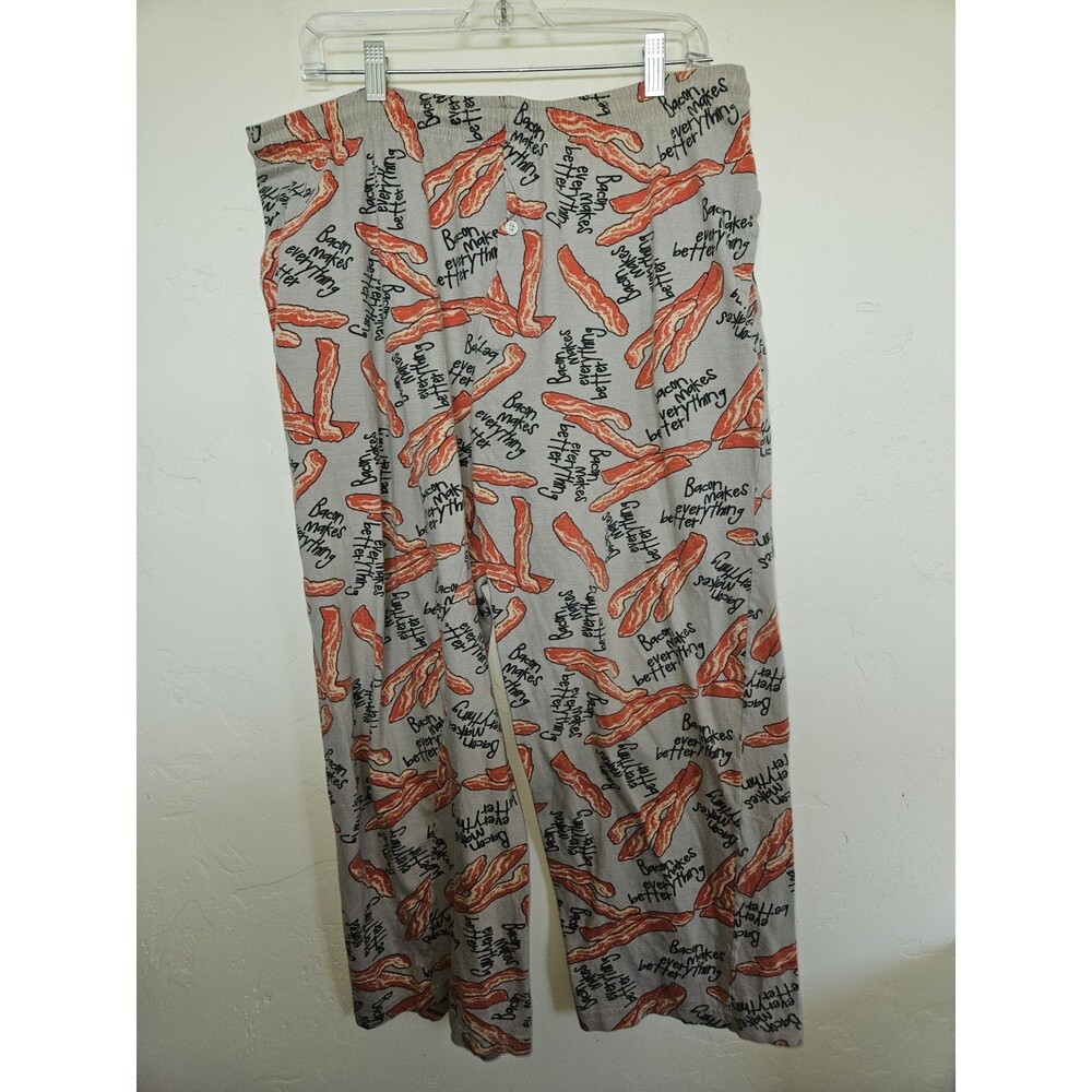 Fun Boxers Loungeweare Men's  Bacon Pajama Lounge Pants, Size M